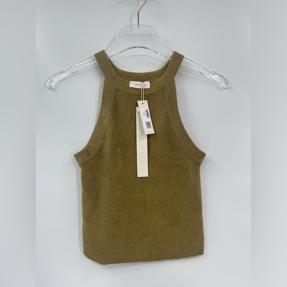 LAPOINTE Chenille Cropped Tank Top In Miss size‎ small - Picture 1 of 9